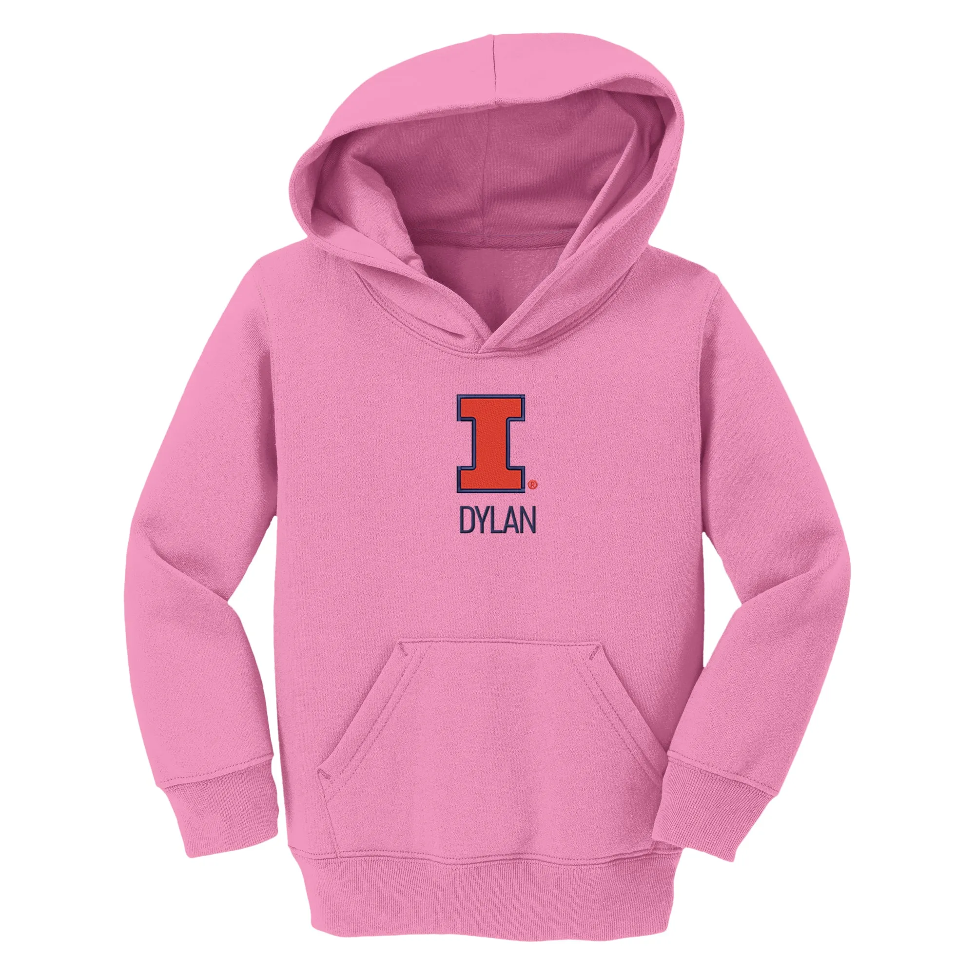 Personalized Illinois Fighting Illini Toddler Pullover Sweatshirt