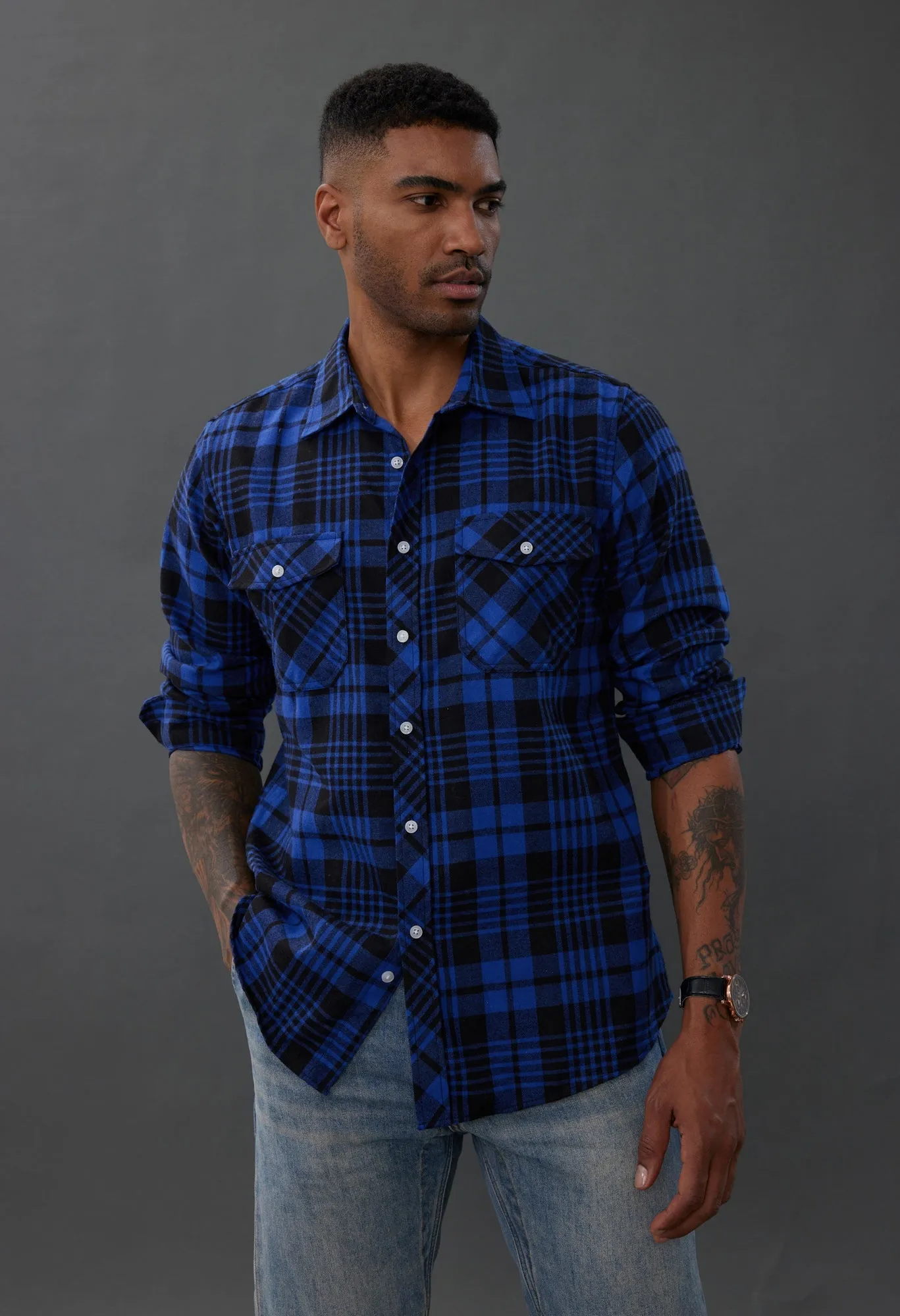 Pj Paul Jones Mens Flannel Button Down Shirts Plaid Casual Regular Fit Long Sleeve Cardigans Shirts