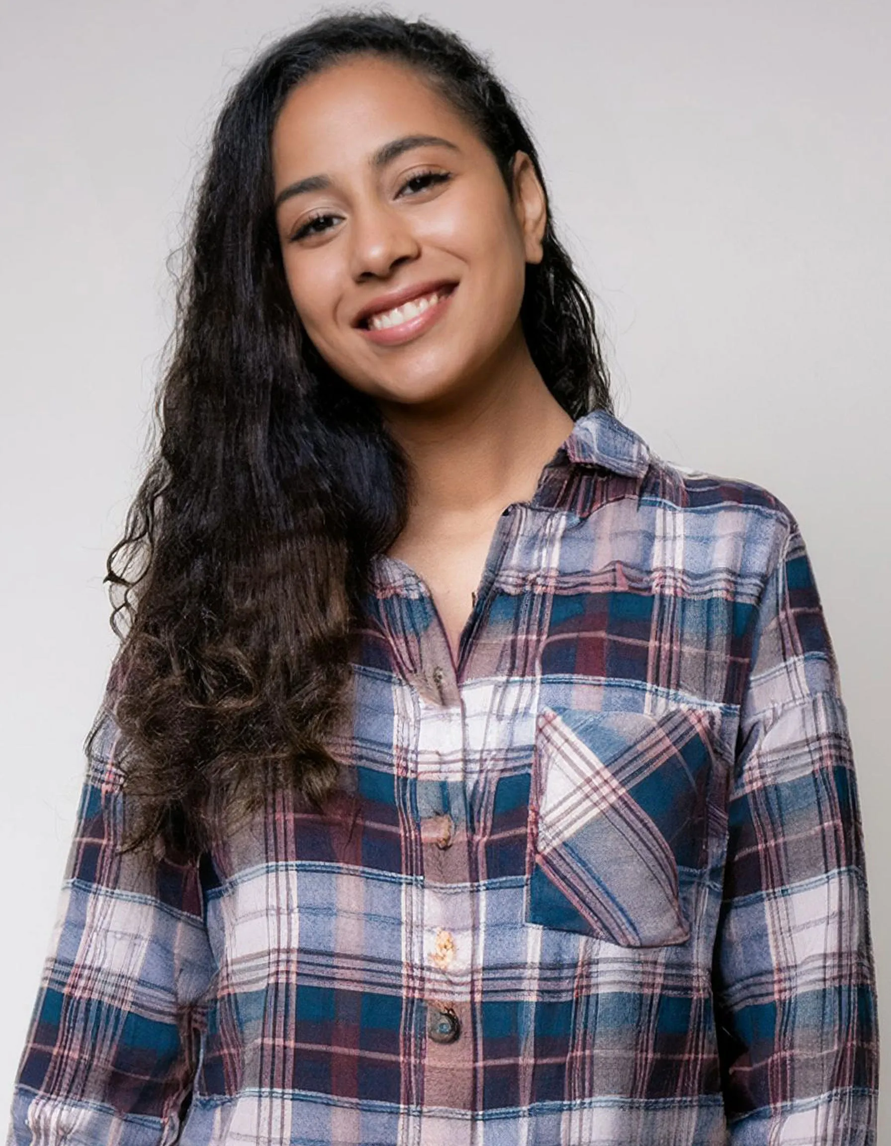 Purple Twilight Plaid Flannel Shirt