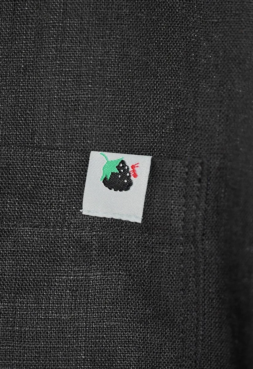 "Tutti Frutti" Heavy Linen Shirt - Blackberry (ONE-OFF)