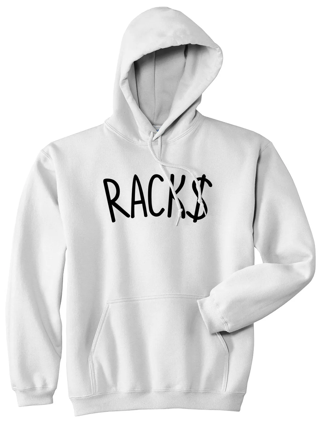 Racks Money Sign Mens Pullover Hoodie