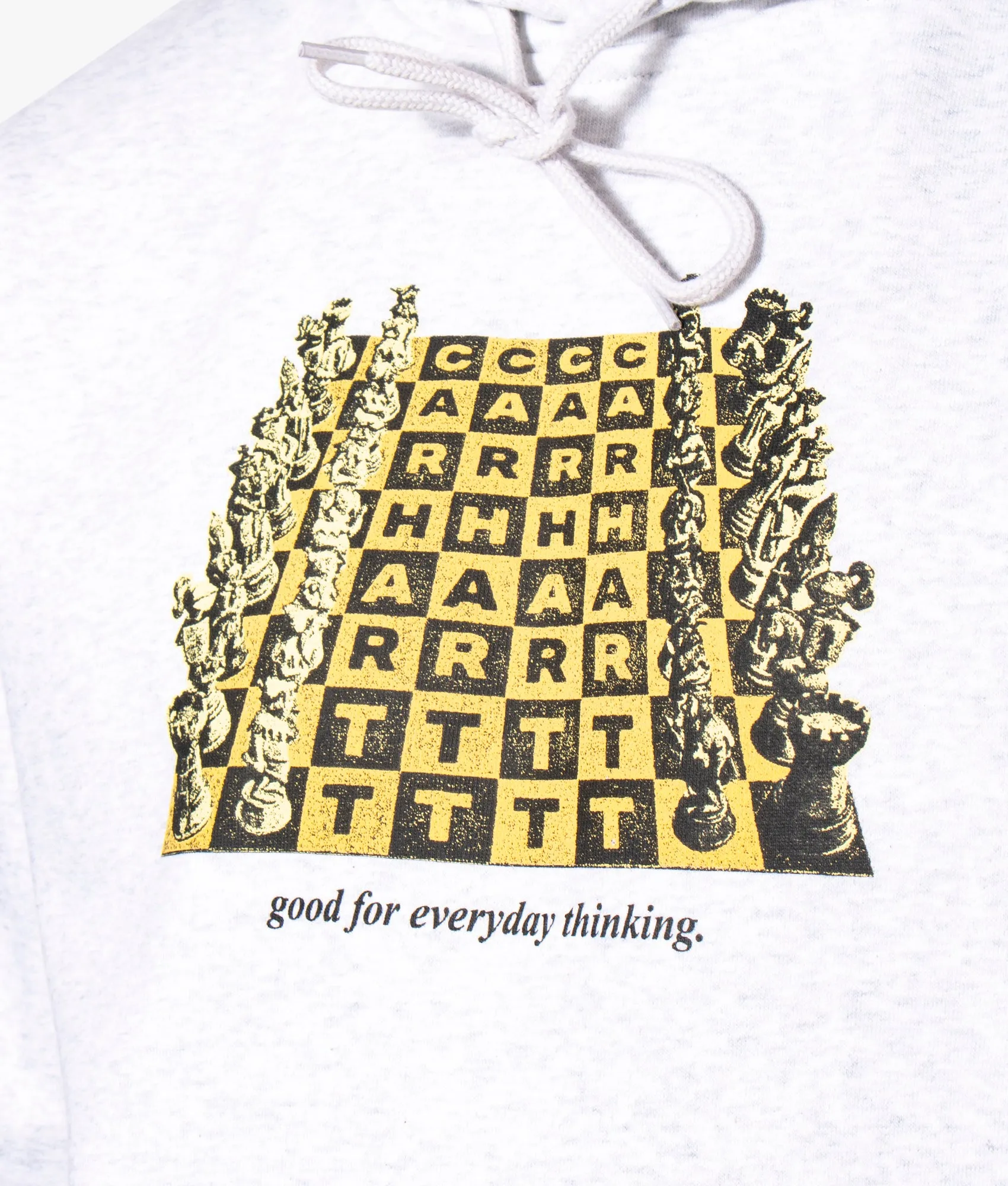 Relaxed Fit Chess Board Hoodie