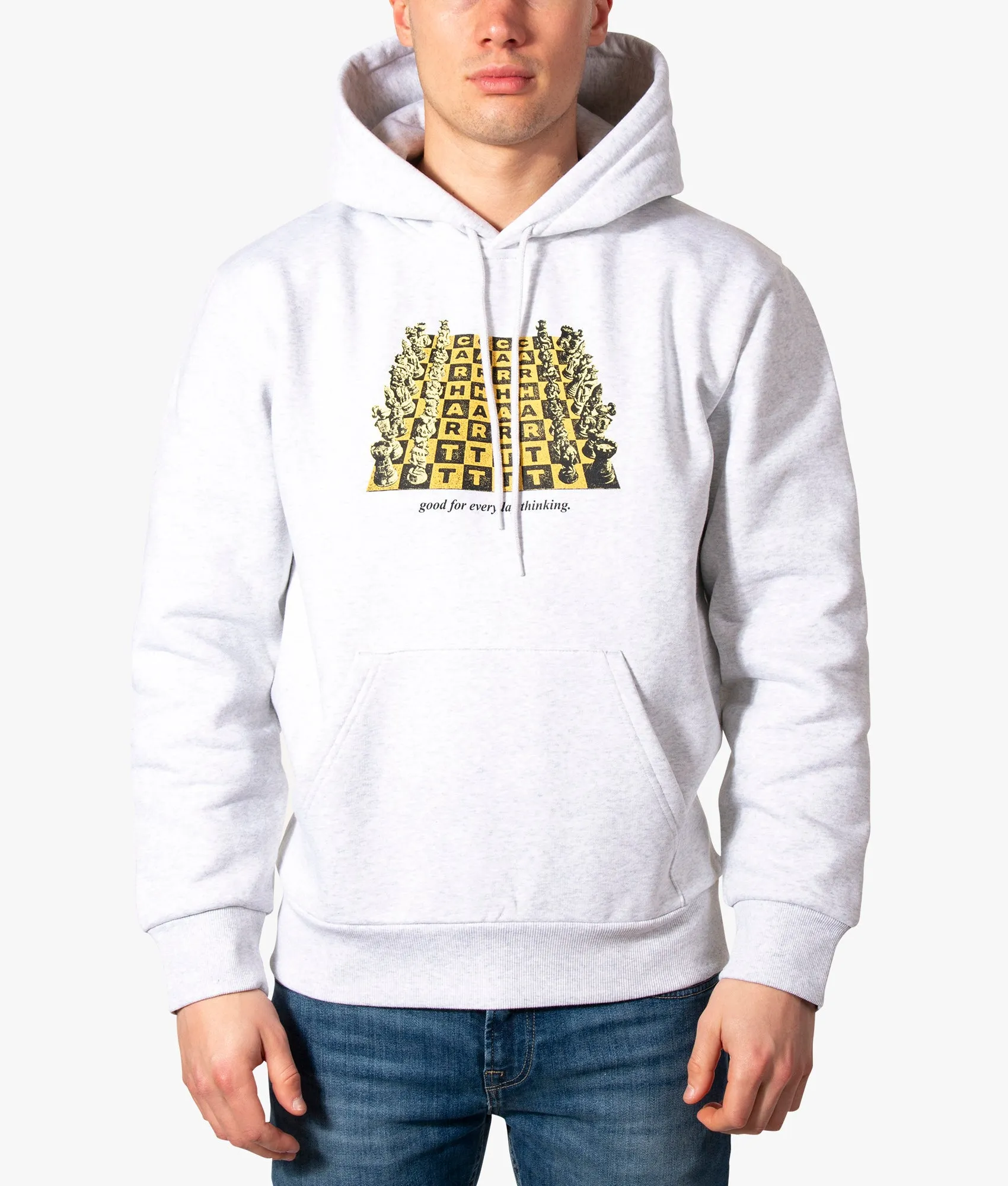 Relaxed Fit Chess Board Hoodie