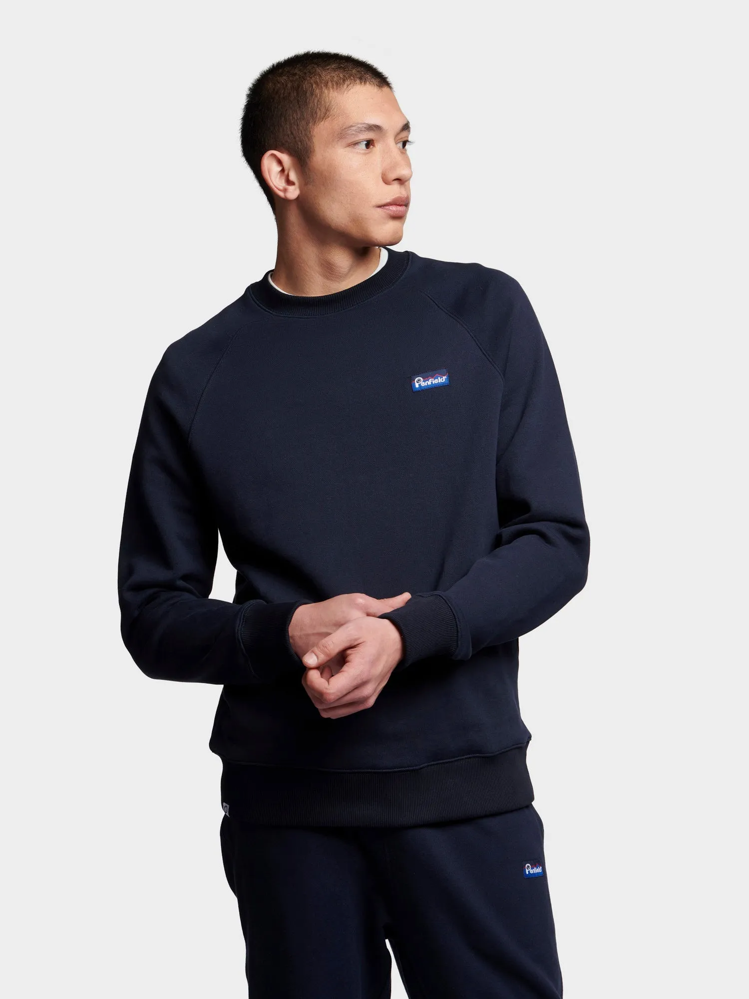 Relaxed Fit Original Logo Sweatshirt in Navy Blue