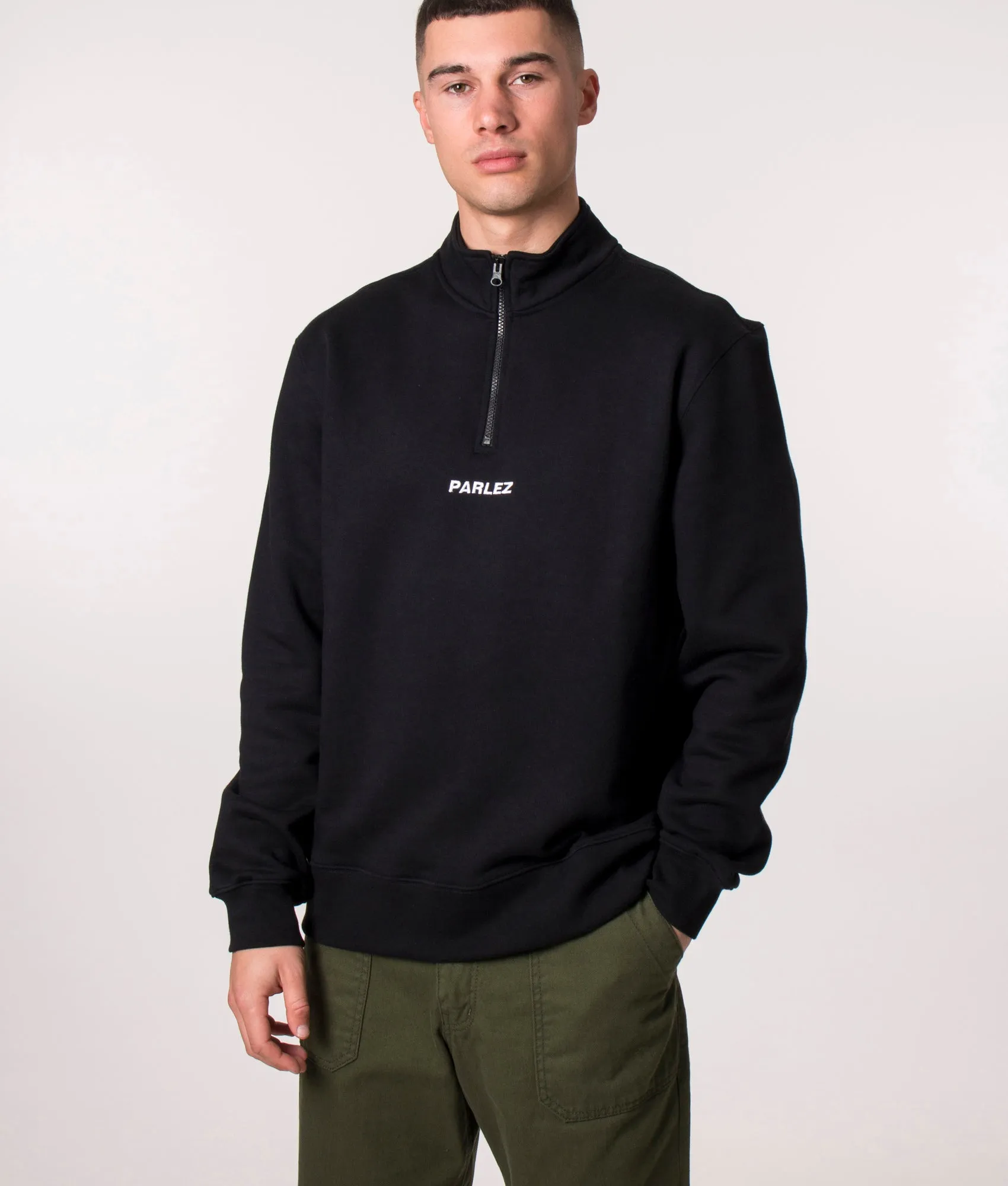 Relaxed Fit Quarter Zip Ladsun Sweatshirt