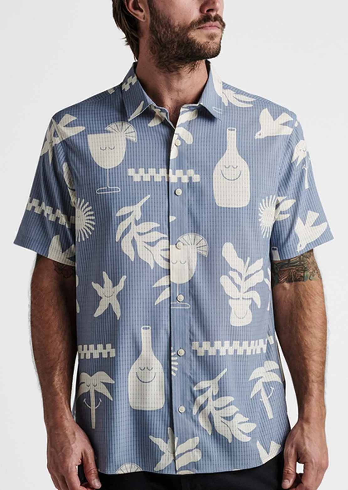 Roark Men's Bless Up Button Up Shirts