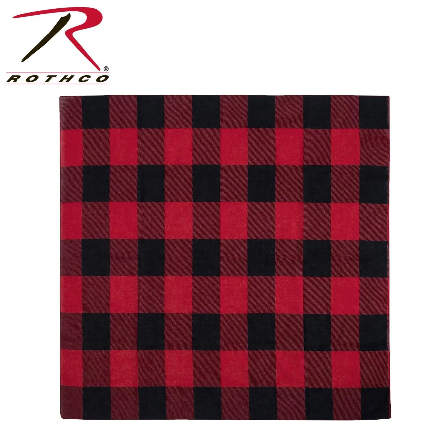 Rothco Red Plaid Bandana –  27" X 27"