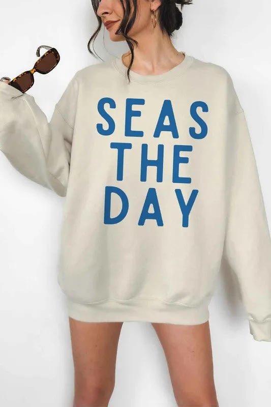 SEAS THE DAY OVERSIZED SWEATSHIRT