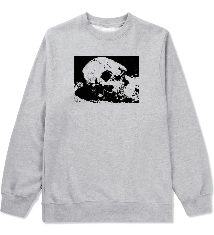 Skull Decay Goth Crewneck Sweatshirt