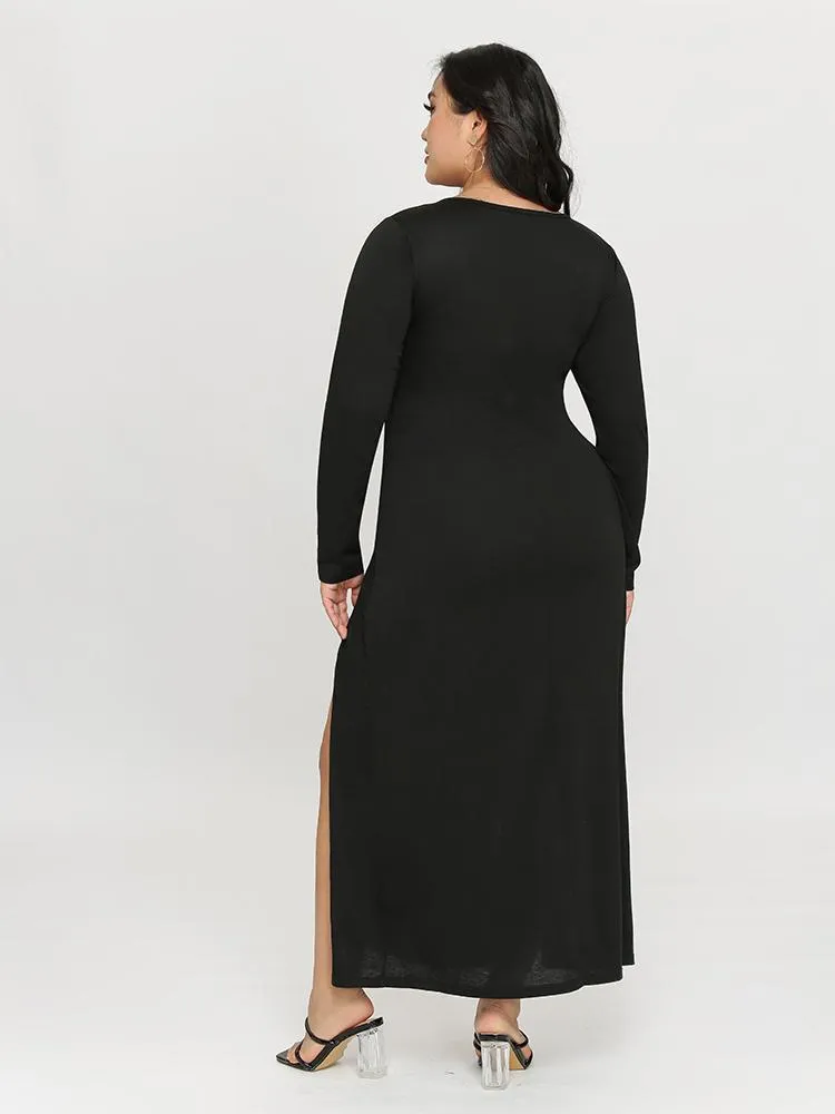 Split Hem Maxi Dress