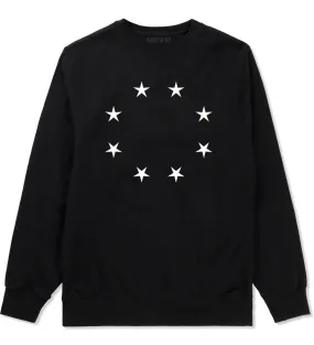 Stars Circle Goth Ghetto Boys Kids Crewneck Sweatshirt