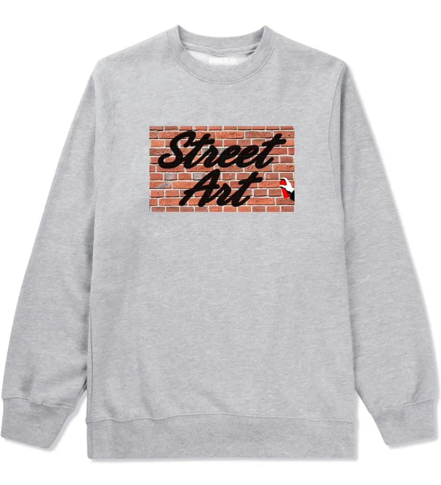 Street Art Graffiti Spraypaint Wall Crewneck Sweatshirt