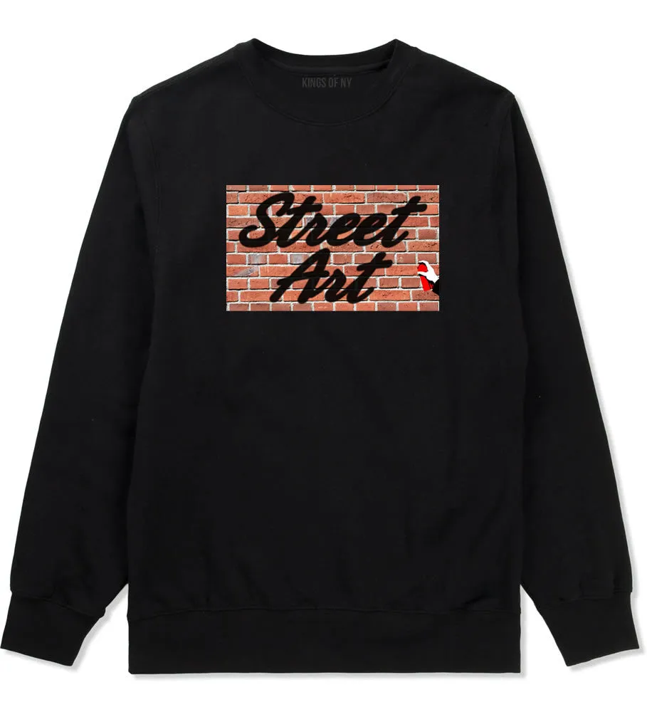 Street Art Graffiti Spraypaint Wall Crewneck Sweatshirt