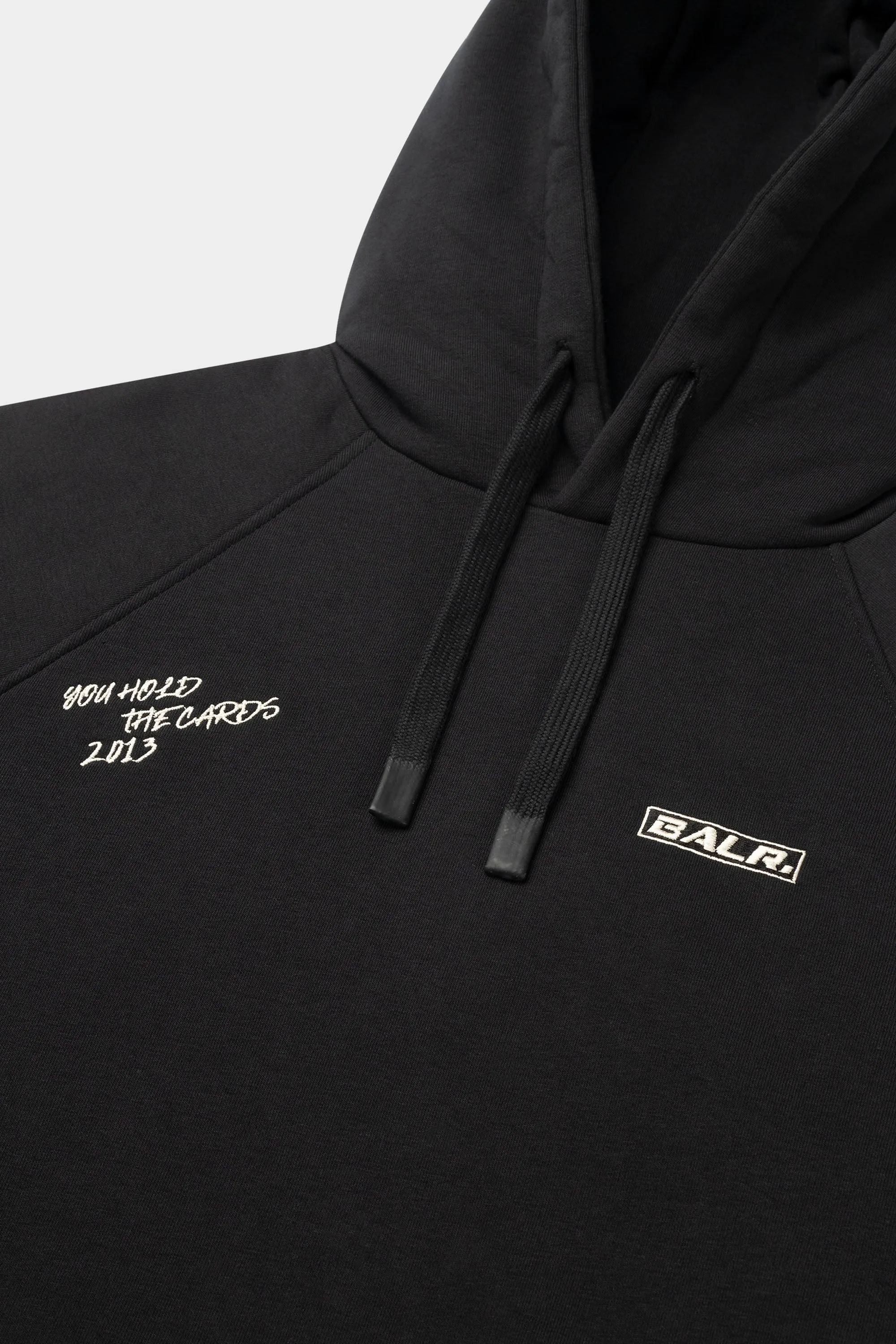 The Club Box Fit Hoodie Jet Black