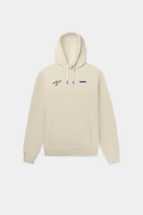 The Club Box Fit Hoodie White Swan