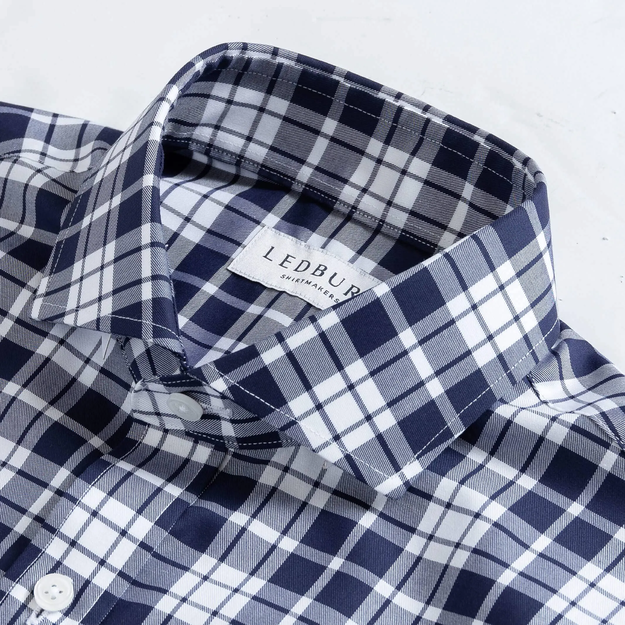 The Navy Parke Plaid Custom Shirt