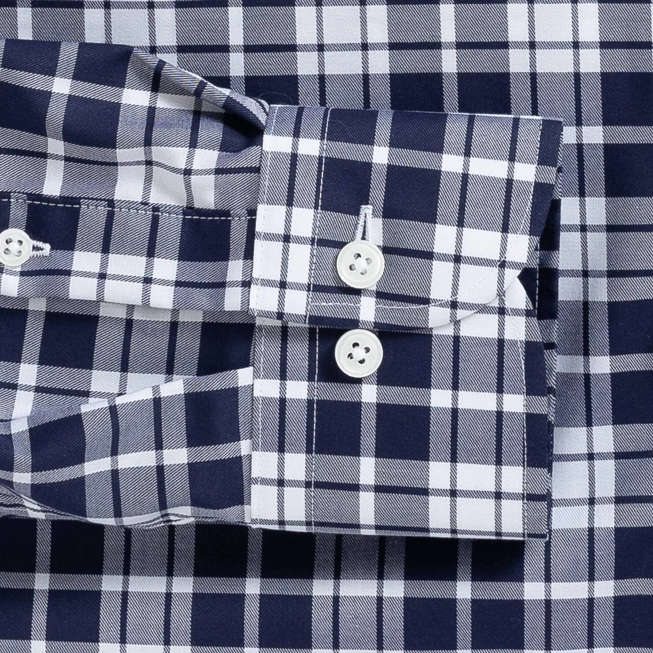 The Navy Parke Plaid Custom Shirt