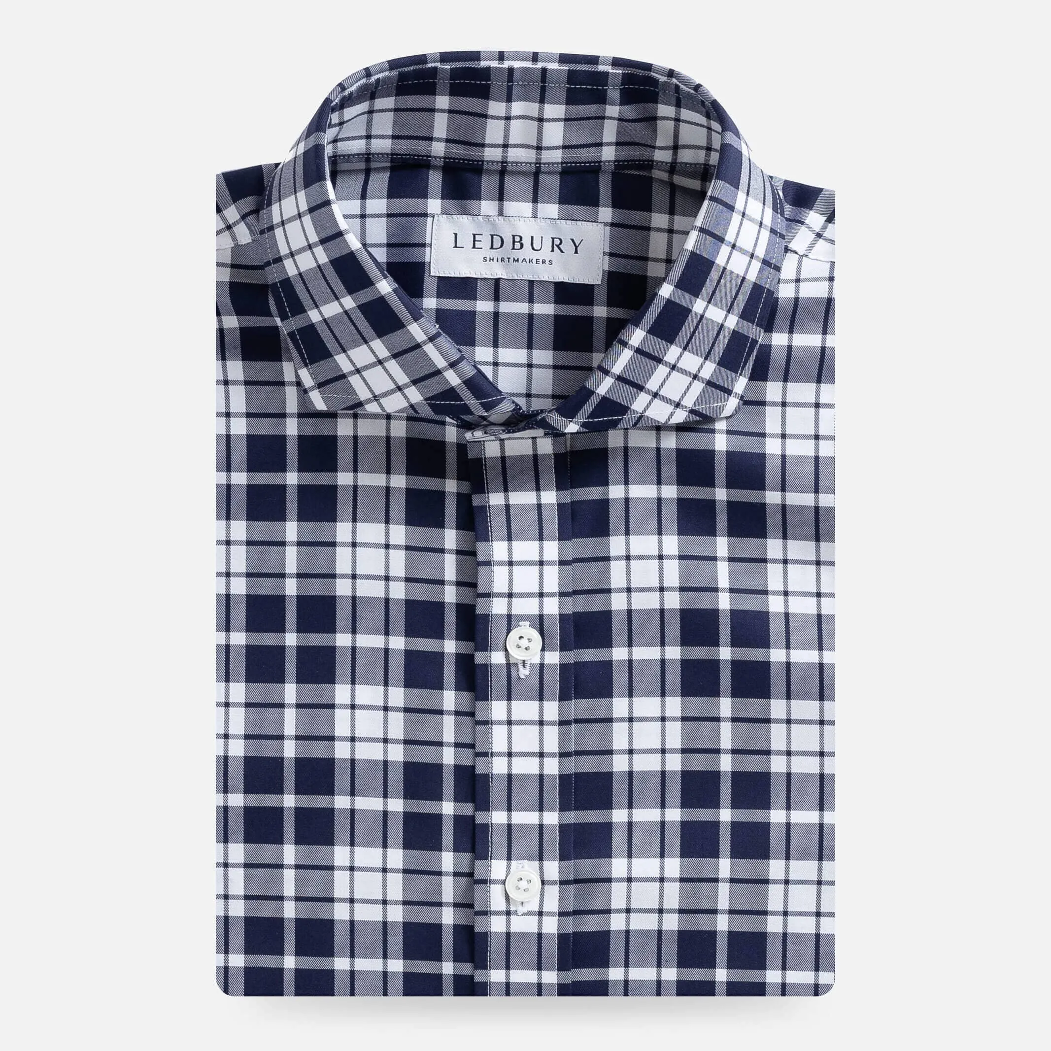 The Navy Parke Plaid Custom Shirt