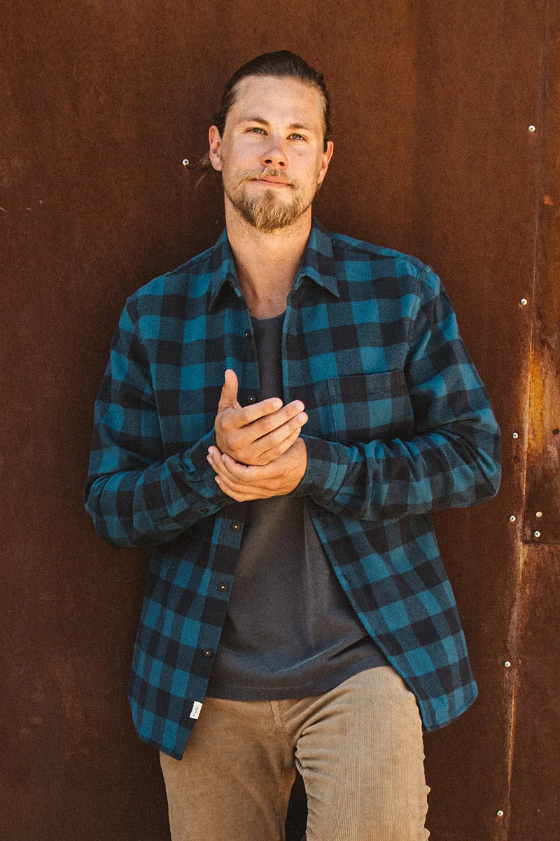 The Ripper Organic Cotton Plaid - Blue Black