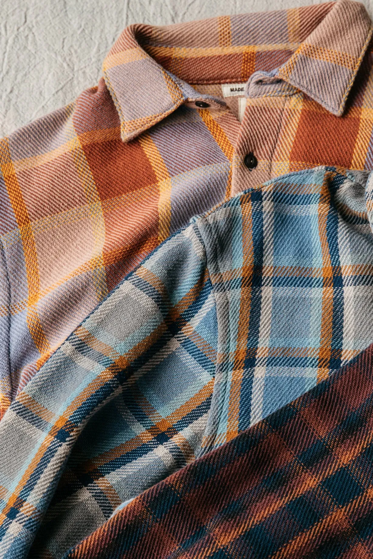 The Ripper Plaid - Orange Blue