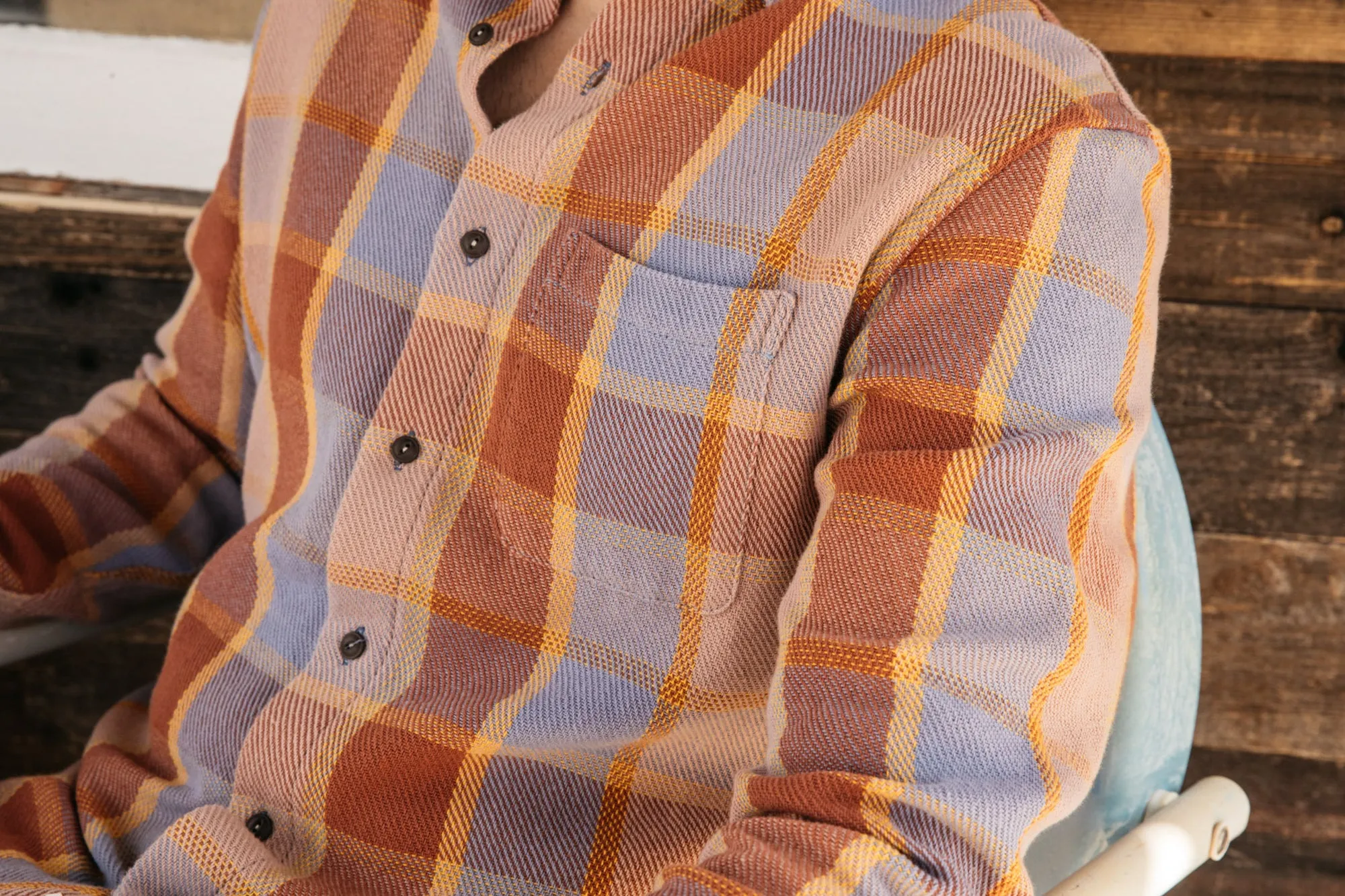 The Ripper Plaid - Orange Blue