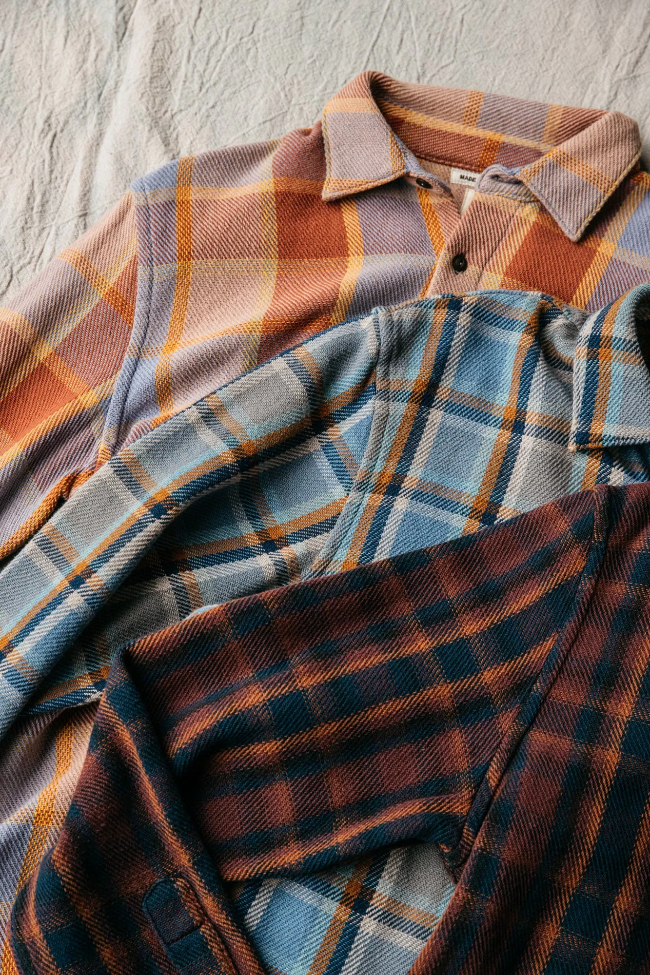 The Ripper Plaid - Orange Blue