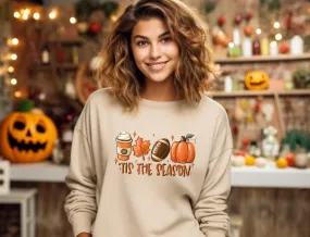 'Tis The Season Fall Sweatshirt | Preppy Crewneck Sweatshirt