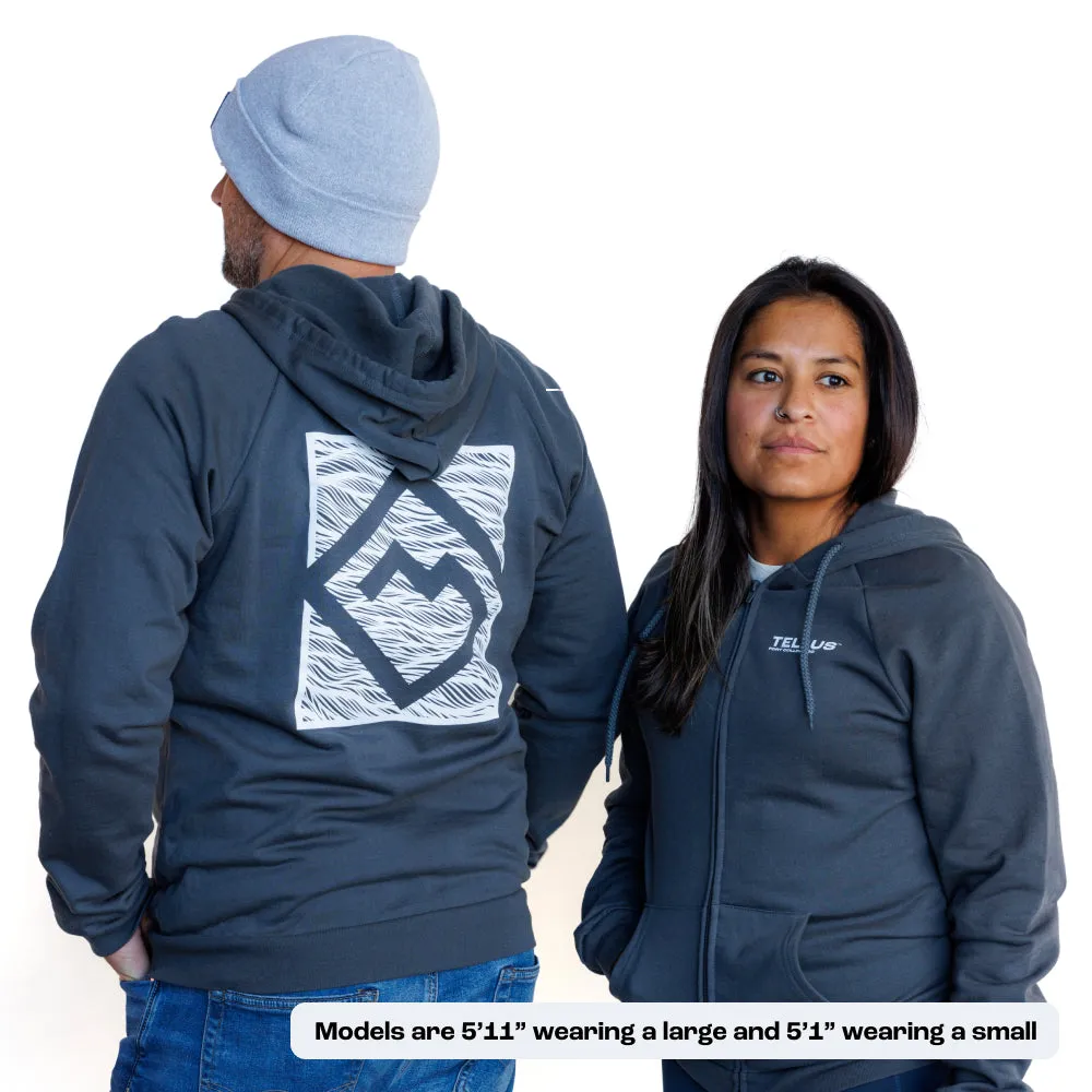 Unisex Glacier Zip-Up Hoodie