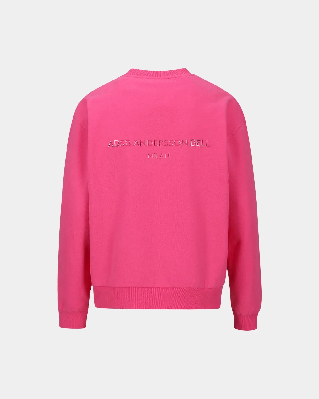 UNISEX STOOL PATCH LOGO SWEATSHIRTS atb1272u(PINK)