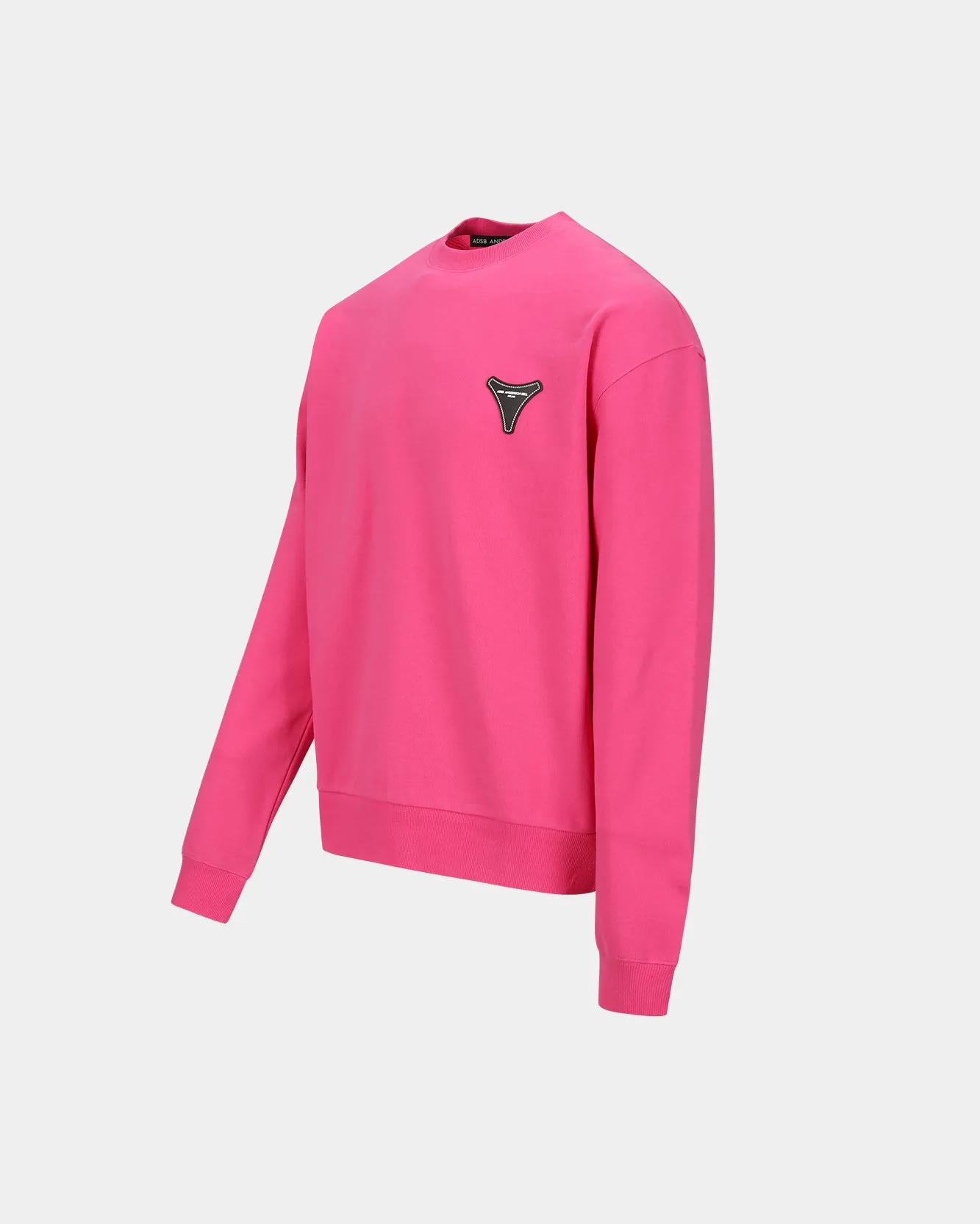 UNISEX STOOL PATCH LOGO SWEATSHIRTS atb1272u(PINK)