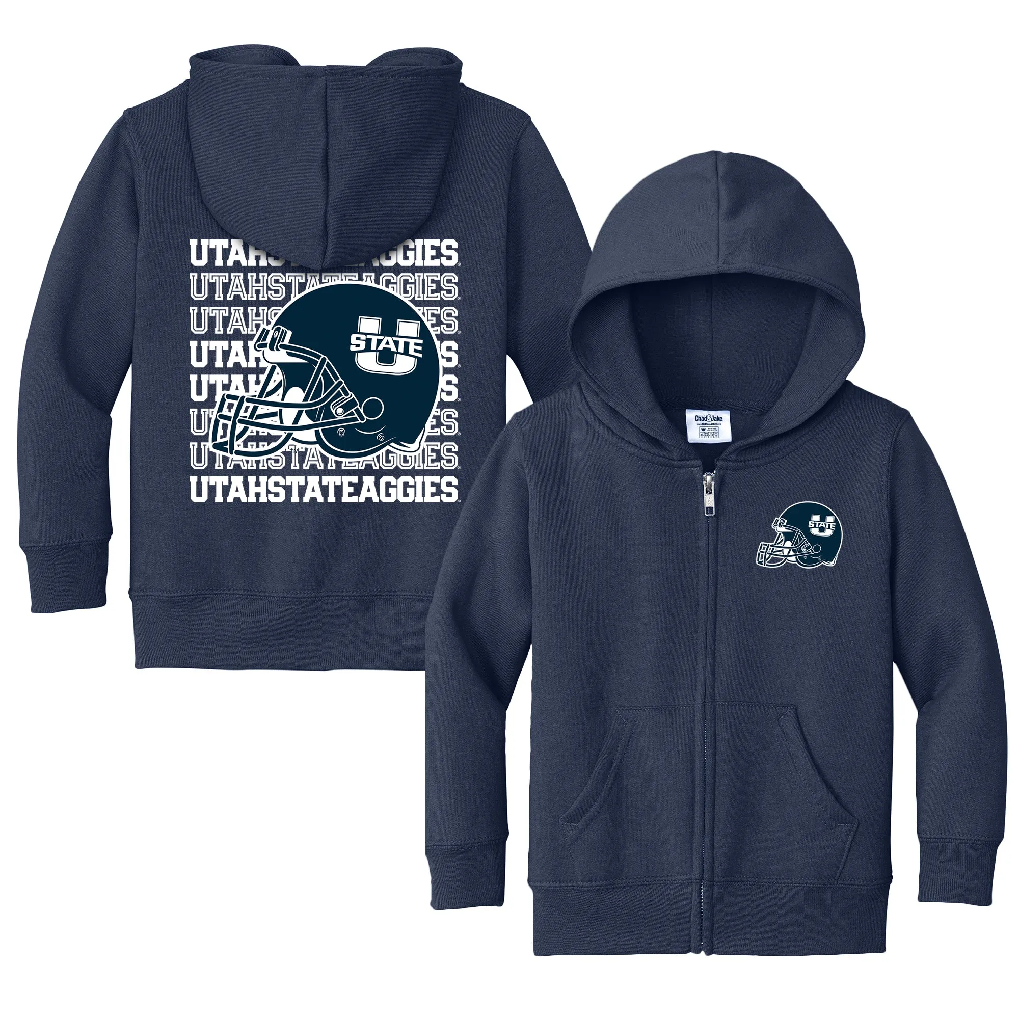 Utah State Aggies Retro Toddler Full-Zip Sweatshirt