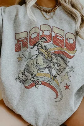 WESTERN RODEO COUNTRY OVERSIZED GRAPHIC SWEATSHIRT