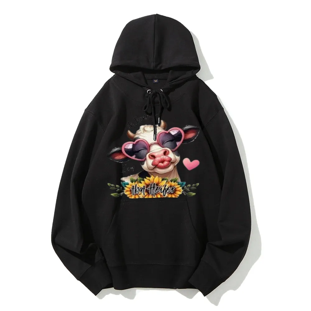 Women Cute Pig Graphic Hoodies