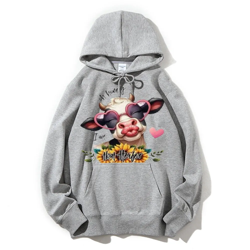 Women Cute Pig Graphic Hoodies